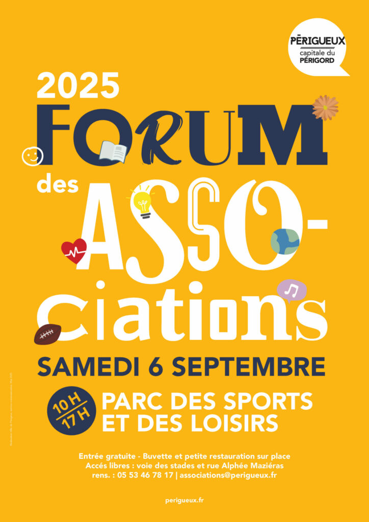 forum des associations de Périgueux samedi 6 septembre 2025
