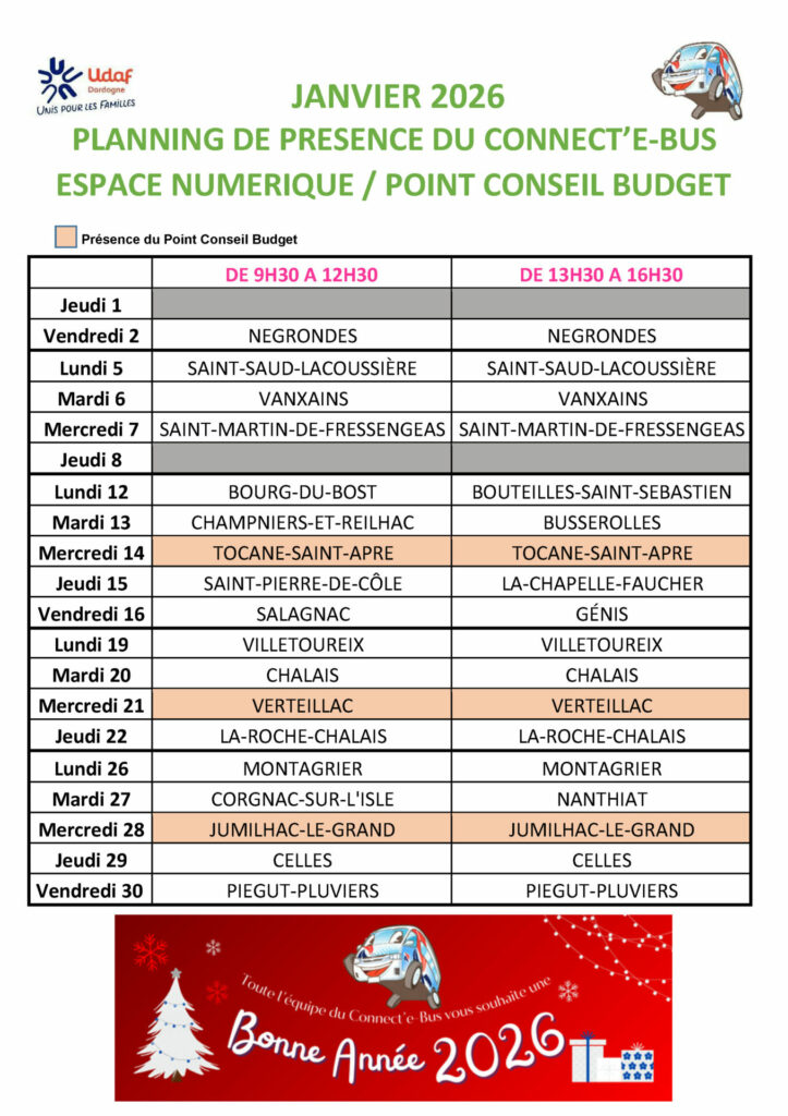 Permanences Connect'e-bus janvier26